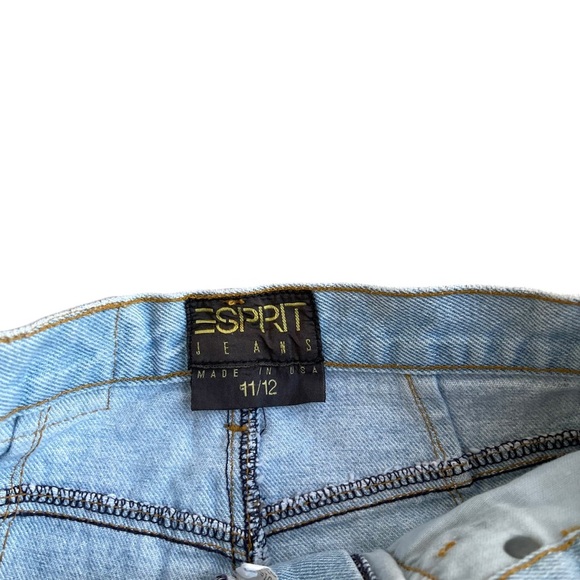 Vintage ESprit Women’s 5 Pocket Light Wash High Waisted Denim Skirt - Picture 3 of 6